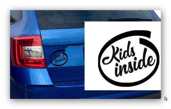 Autoaufkleber Kids Inside