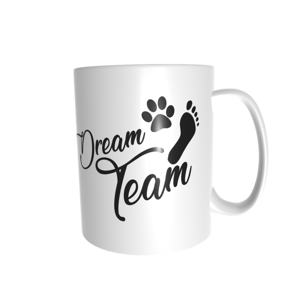 bedruckte Tasse, Geschenkartikel, Dream Team Dog