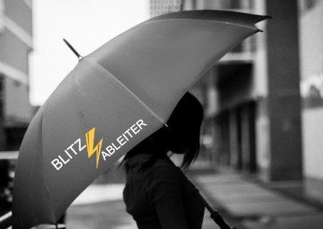 Regenschirm "Blitzableiter"