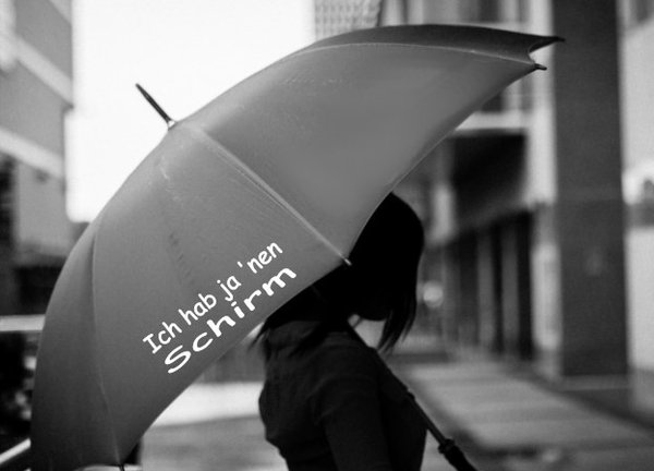 Regenschirm "Ich hab ja nen Schirm"