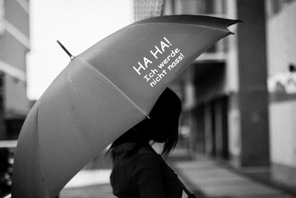 Regenschirm "Ich werd nicht nass"